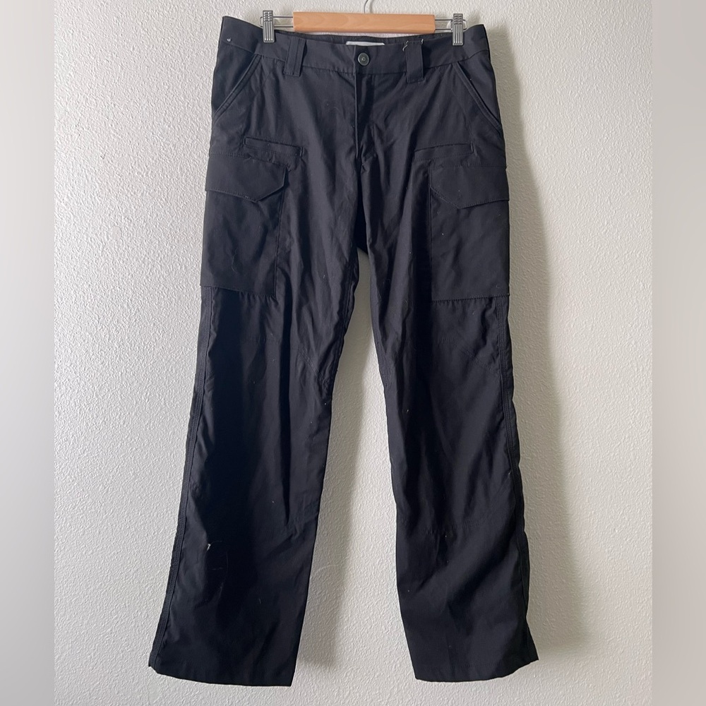 Women’s 5.11 Tactical Black Cargo Pants with Multi-Pocket Design - Size 12